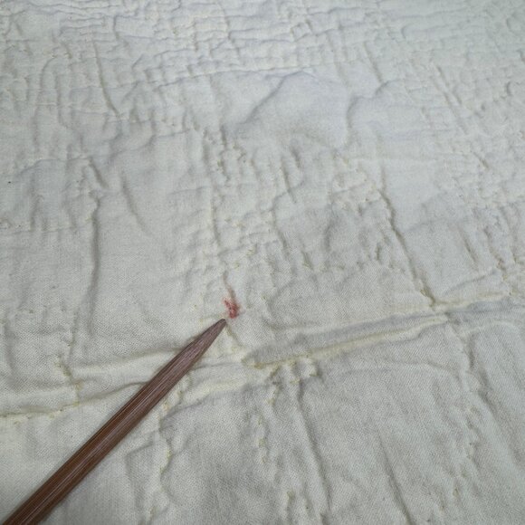 Vintage Baby Blanket Quilt Sweet Dreams Pastel Nursery Animals Moon Stars - Picture 4 of 5